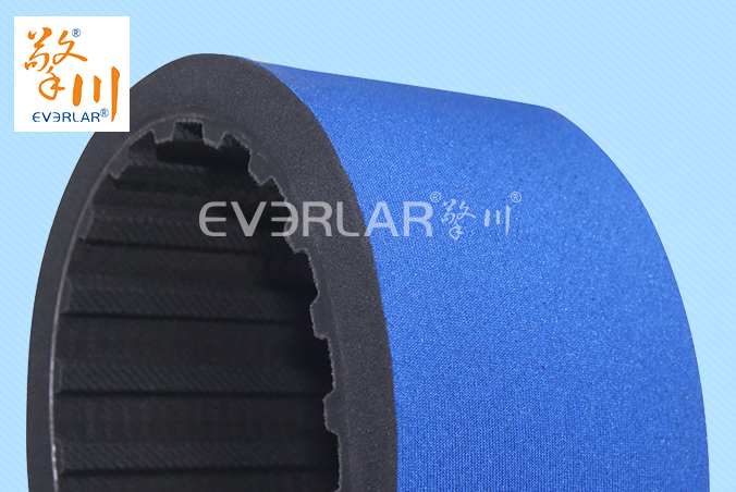 擎川everlar定制橡膠同步帶加藍色泡棉夾瓶機貼標(biāo)機傳動帶