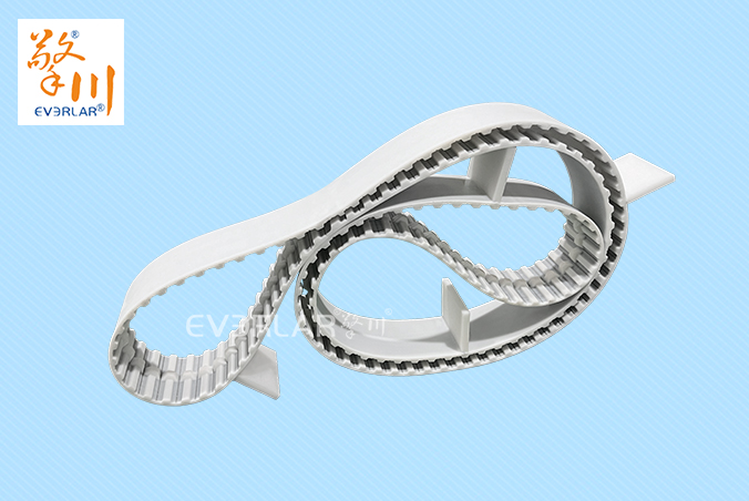 PU同步帶加擋塊耐磨耐油食品級行業(yè)聚氨酯傳動(dòng)帶廠家定制
