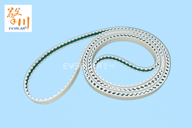 PU同步帶加PU膠綠布打孔開槽精準(zhǔn)傳動防滑包裝機(jī)械聚氨酯工業(yè)皮帶定制
